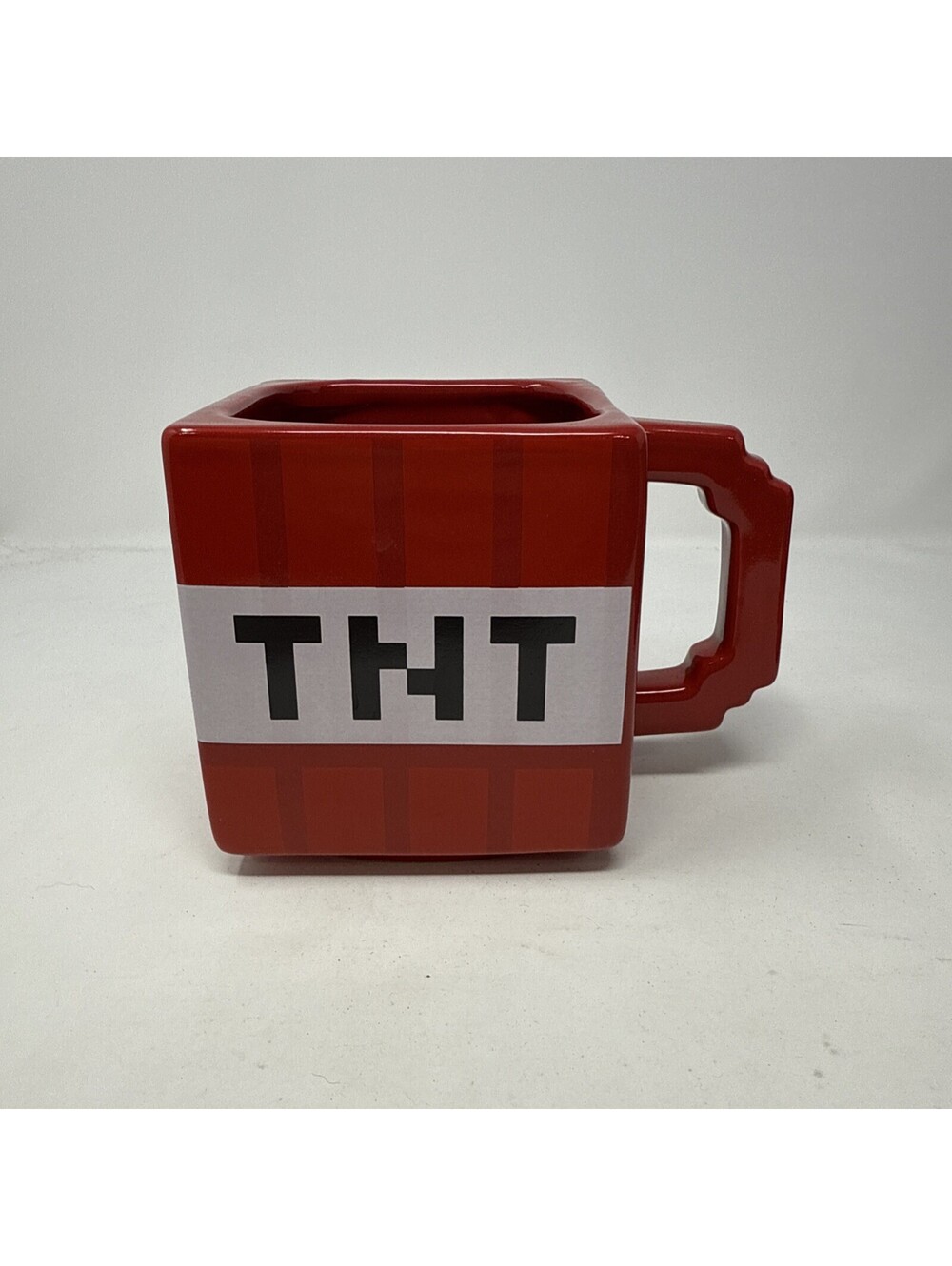 Minecraft TNT Square Ceramic Coffee Mug Red